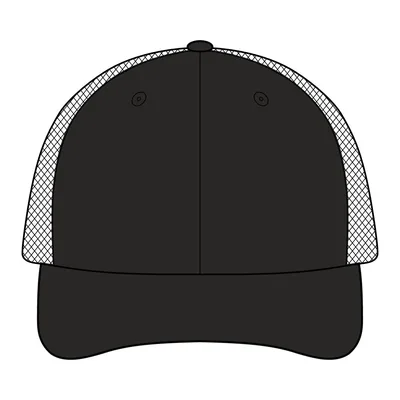 Sandwich Trucker Cap in Black/ Gold