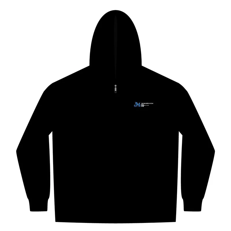 Heavyweight Sherpa-Lined Hooded Fleece Jacket in Black