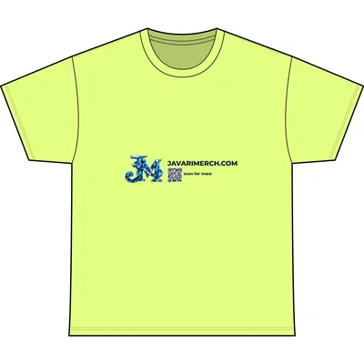 Unisex Performance T-Shirt in Acid Green
