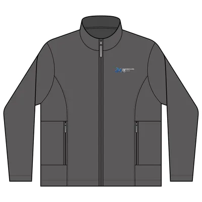 Collective Striated Fleece Jacket in Sterling Grey Heather