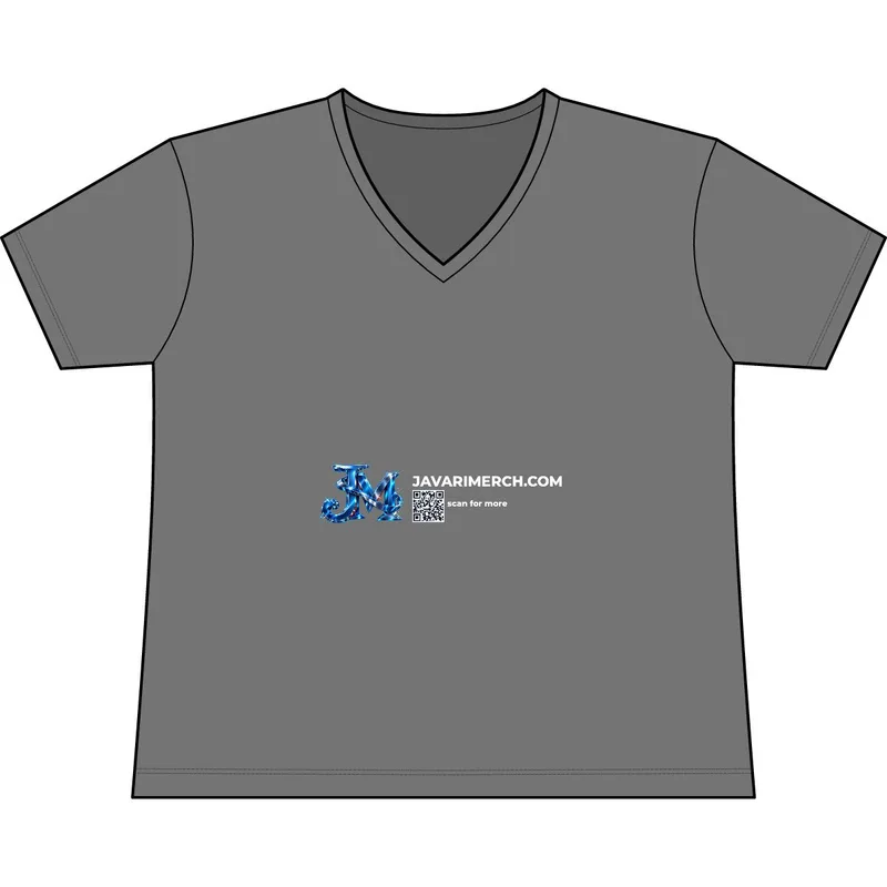 Women's Relaxed Triblend V-Neck Tee in Grey TriBlend