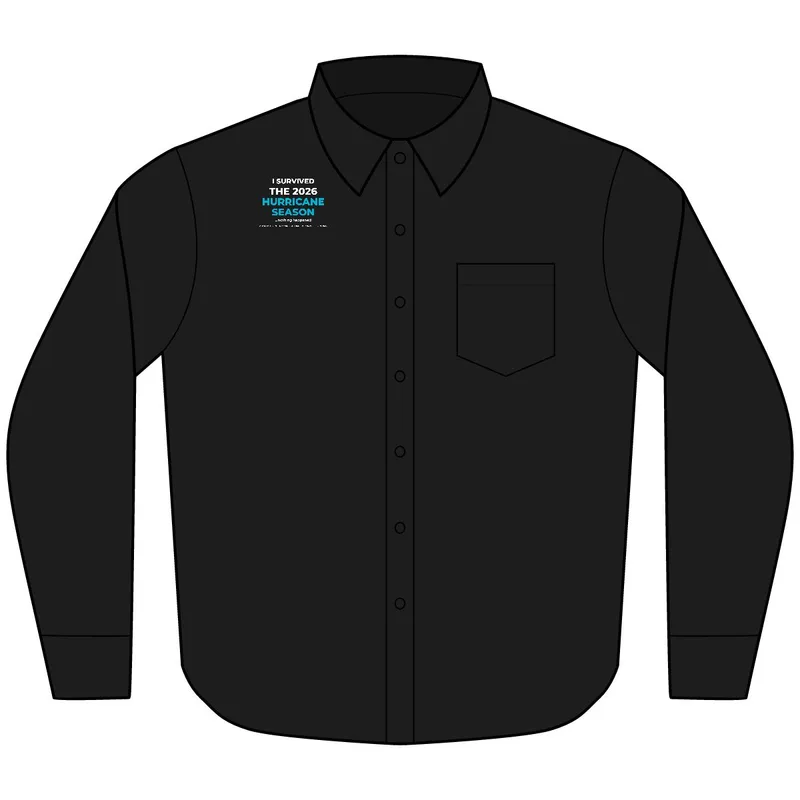 Tall Long Sleeve Carefree Poplin Shirt in Deep Black