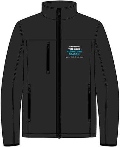 Tall Glacier Soft Shell Jacket in Black/ Chrome