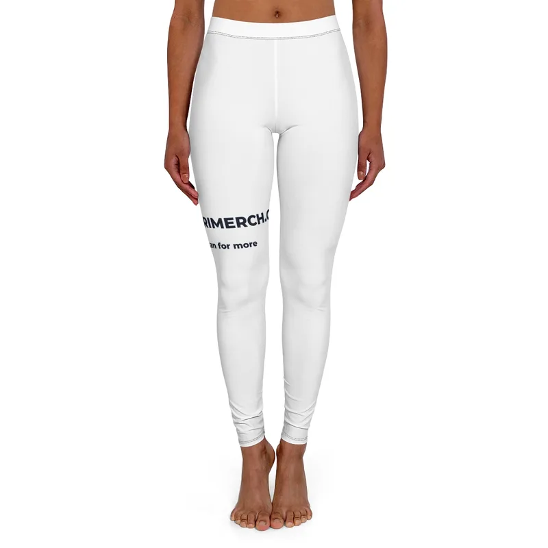 Women's Casual Spandex Leggings (AOP) in Black stitching
