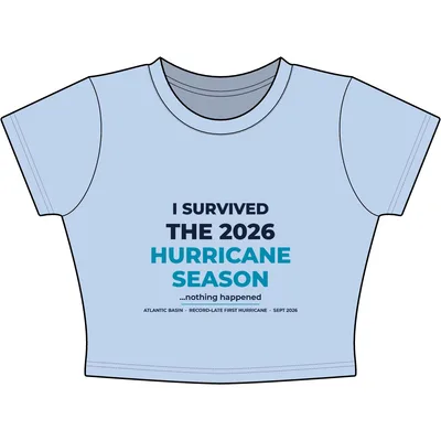 Womens Baby Tee in Baby Blue