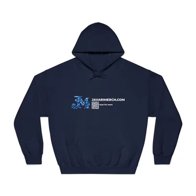 Unisex DryBlend® Hooded Sweatshirt in Navy
