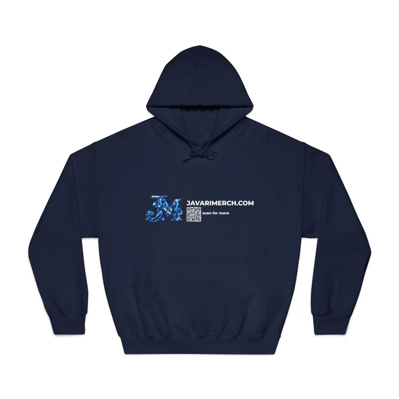 Unisex DryBlend® Hooded Sweatshirt in Navy