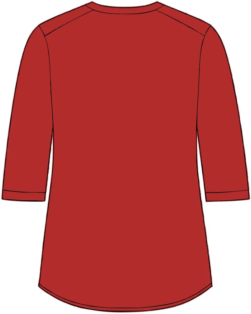 Women's UV Choice Pique Henley in Rich Red