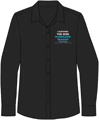 Women's Long Sleeve Performance Staff Shirt in Black