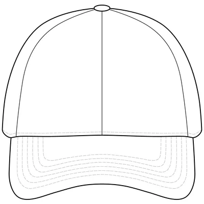 Snapback Perforated Cap in White