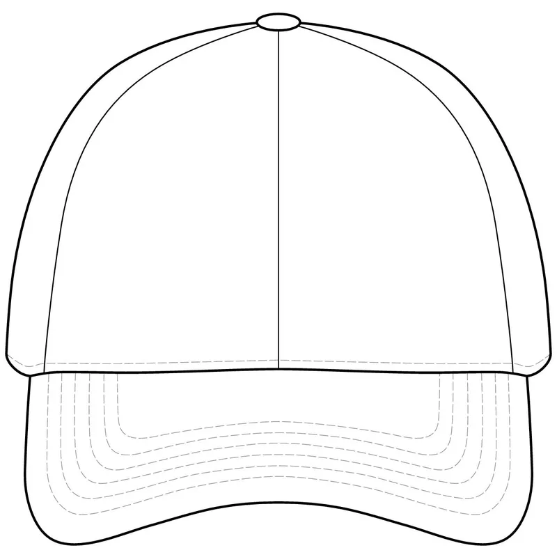 Snapback Perforated Cap in White