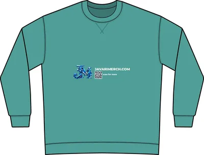 Garment-Dyed Crewneck Sweatshirt in Peacock