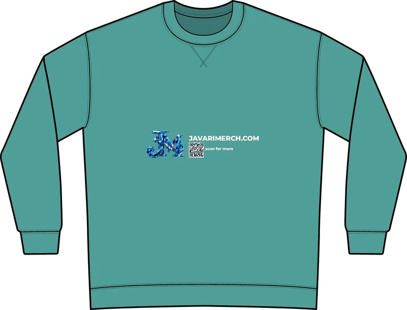 Garment-Dyed Crewneck Sweatshirt in Peacock