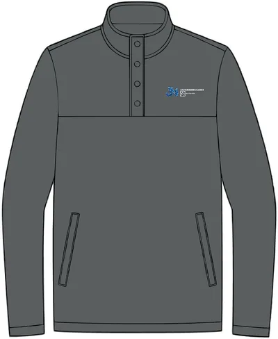 Basin Snap Pullover in Deep Black Plaid