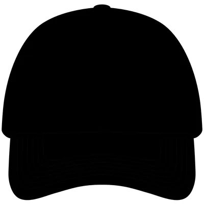Snapback Perforated Cap in Black