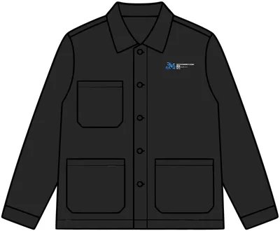 Canvas Chore Jacket in Black