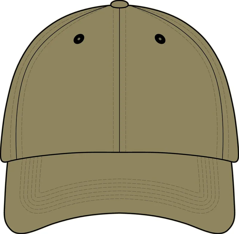 Peached Cotton Twill Dad Hat in Loden