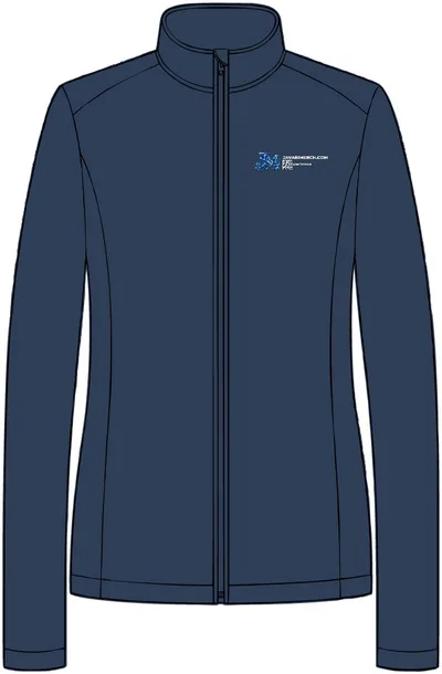 Women's Vertical Texture Full-Zip Jacket in Regatta Blue/ Iron Grey