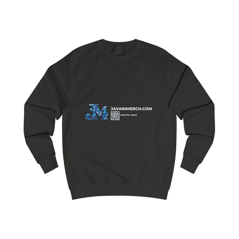 Unisex Sweatshirt in Jet Black