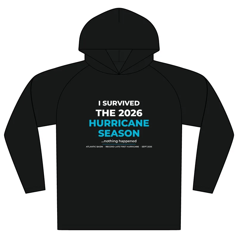 Cooling Performance Long Sleeve Hooded Tee in Black