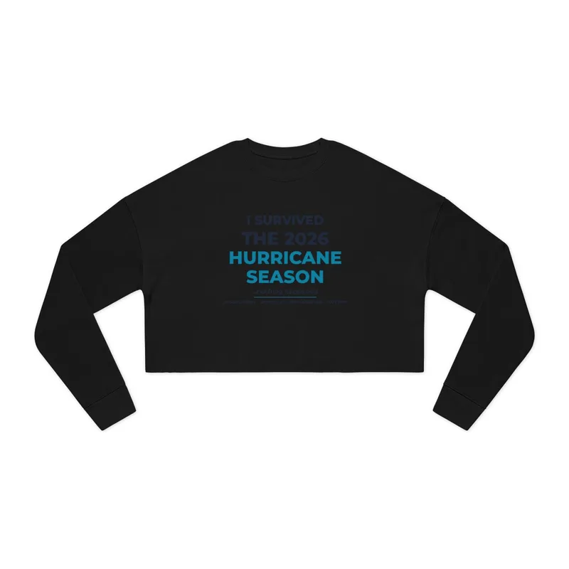 Women's Cropped Sweatshirt in Black