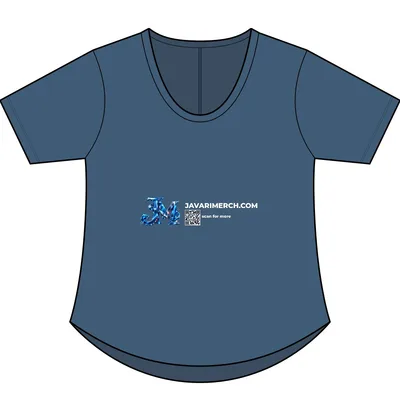 Women's Stretch Jersey Relaxed Scoop in Insignia Blue