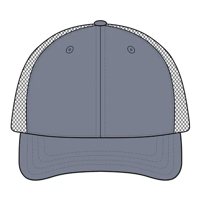 The Night Owl Performance Rope Cap in Grey/ White