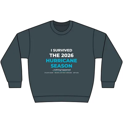 Perfect Weight Fleece Crew in Deep Steel Blue