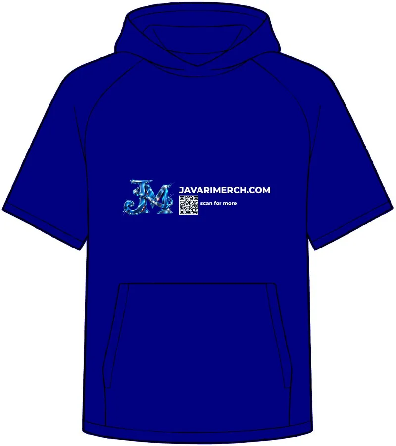 Men's Polyester Hoodie in Navy