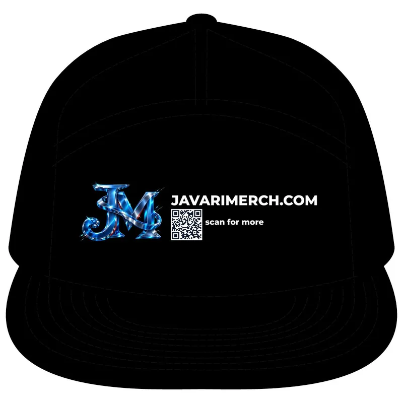 Cannon 7-Panel Flatbill in Black