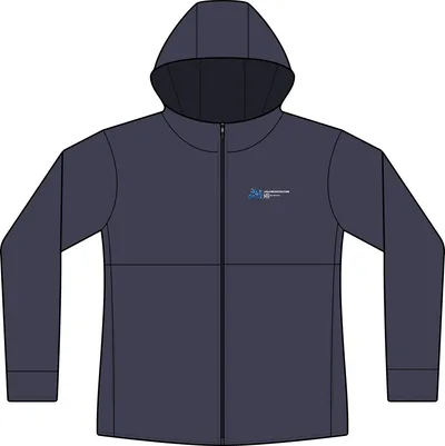 Women's Hooded Soft Shell Jacket in True Navy