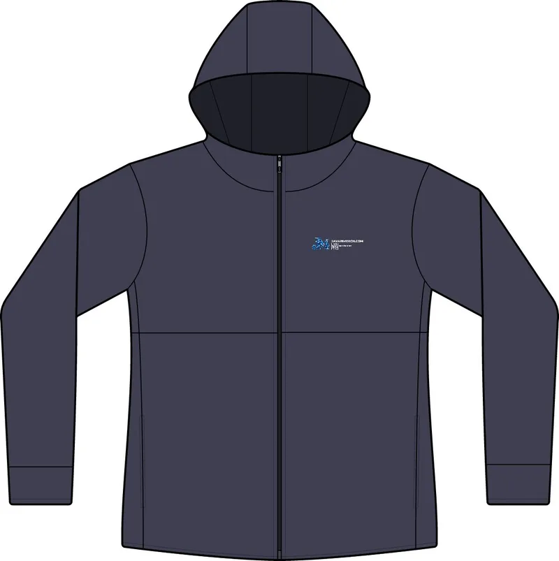 Women's Hooded Soft Shell Jacket in True Navy