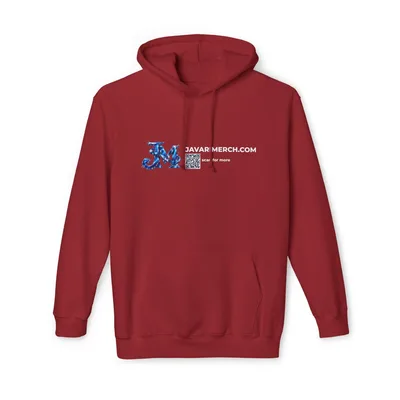 Unisex Hooded Sweatshirt, Made in US in Cardinal