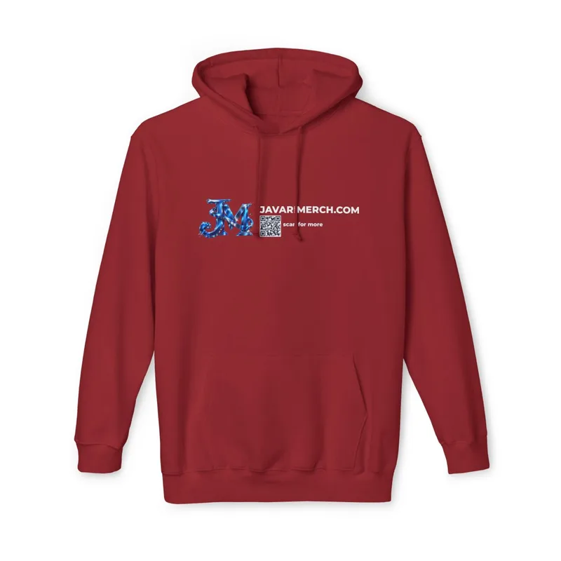 Unisex Hooded Sweatshirt, Made in US in Cardinal