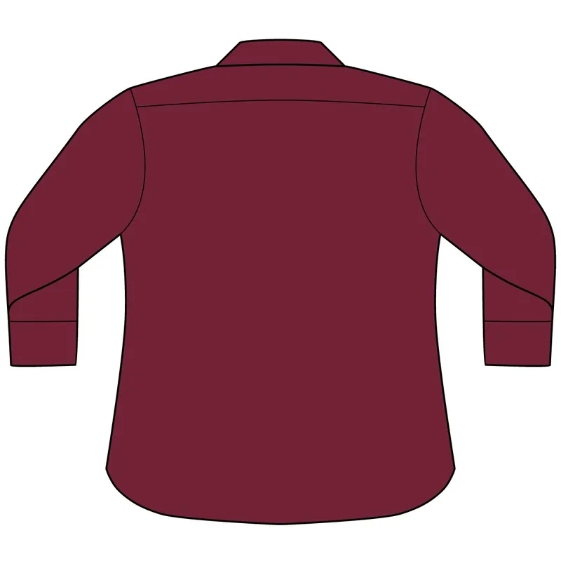 Women's 3/4-Sleeve Easy Care Shirt in Burgundy