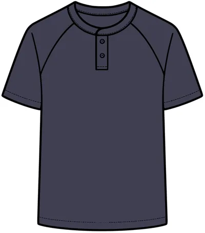 PosiCharge Competitor 2-Button Henley in True Navy