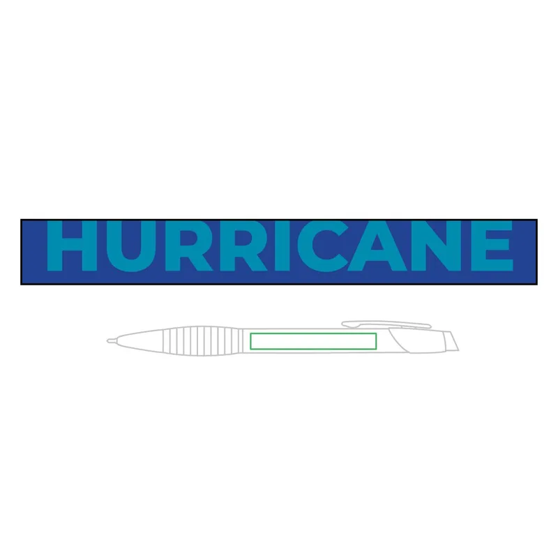 Brass Ballpoint Pen with Gripper (Engraving) in Gloss Blue