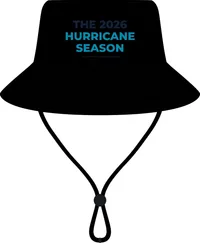 Wide Brim Bucket Hat — Black · One size