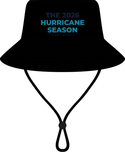 Wide Brim Bucket Hat in Black