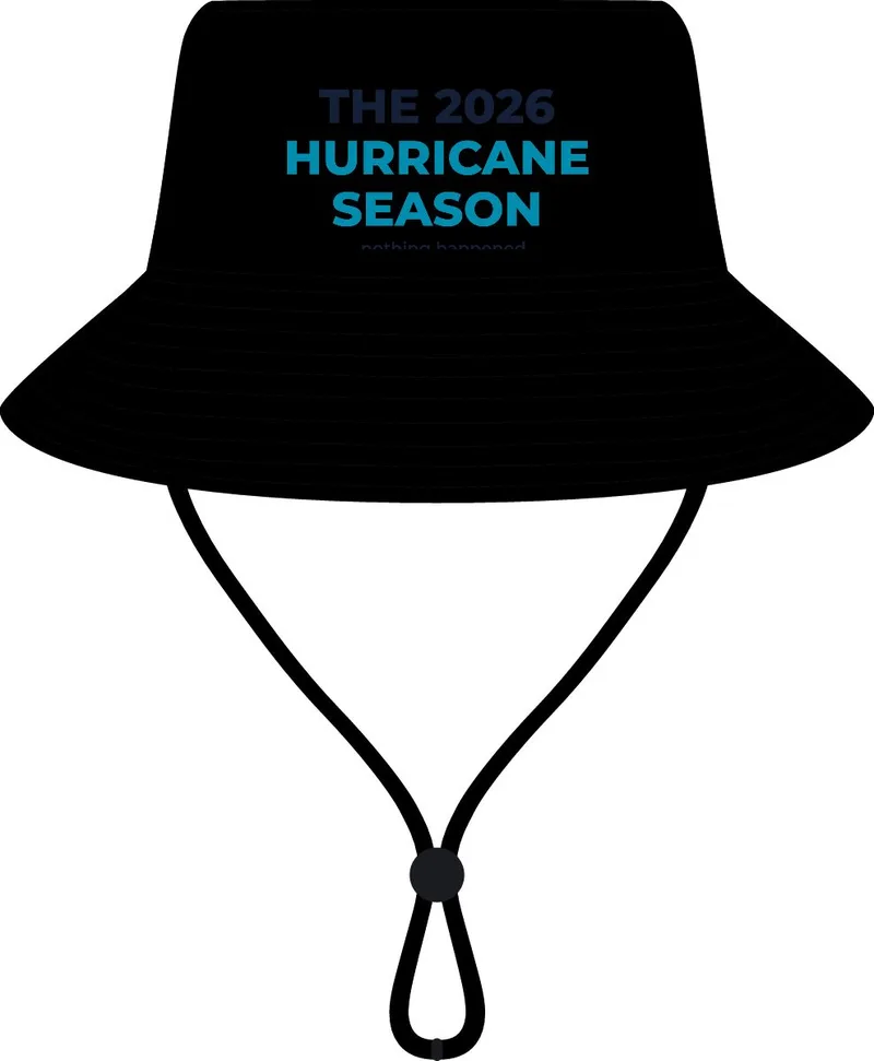 Wide Brim Bucket Hat in Black