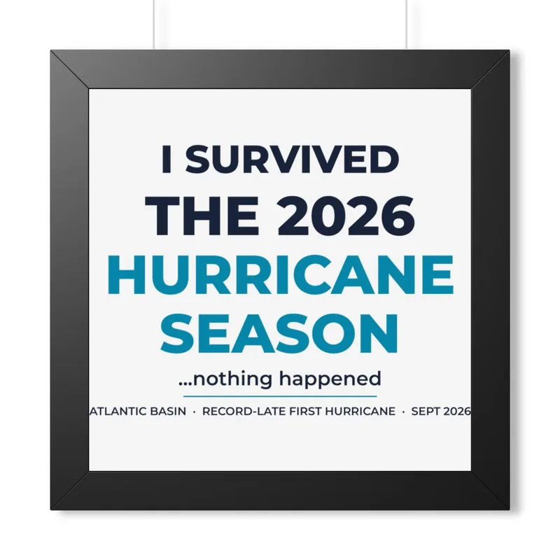 Framed Horizontal Poster in Black