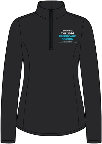 Women's Silk Touch Performance 1/4-Zip in Black/ Steel Grey