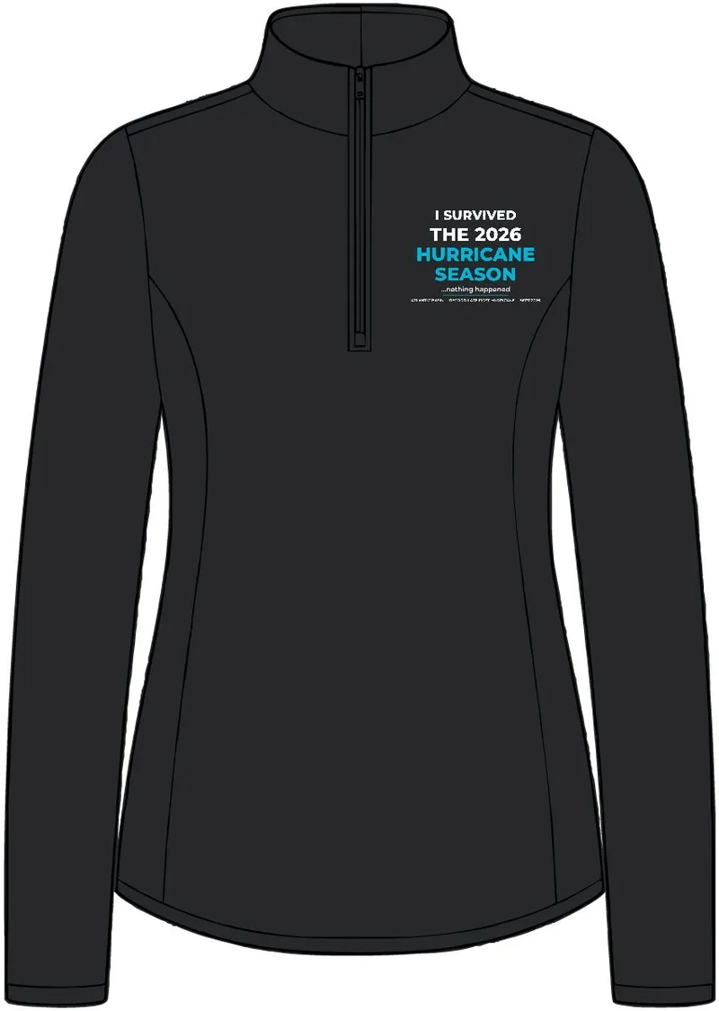 Women's Silk Touch Performance 1/4-Zip in Black/ Steel Grey