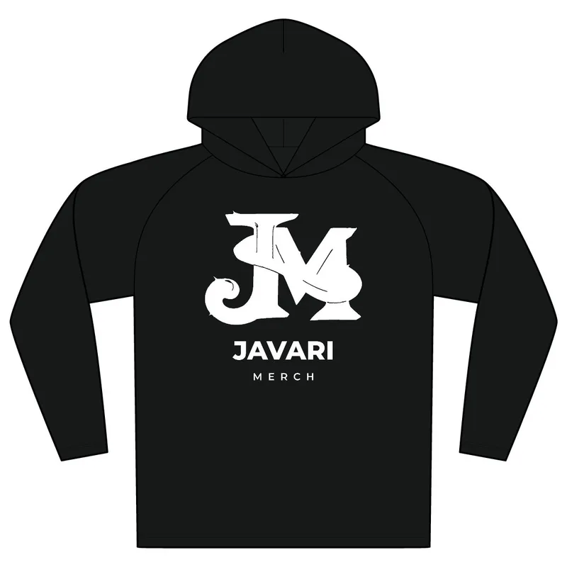 Cooling Performance Long Sleeve Hooded Tee in Black