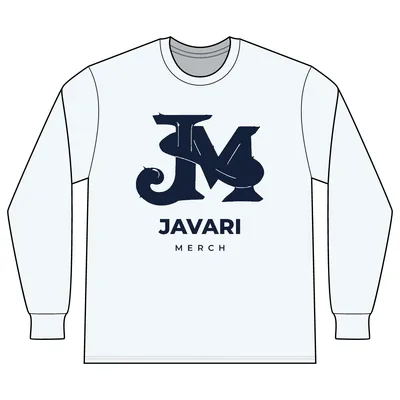 Unisex Long Sleeve Organic Cotton Tee in Bright White