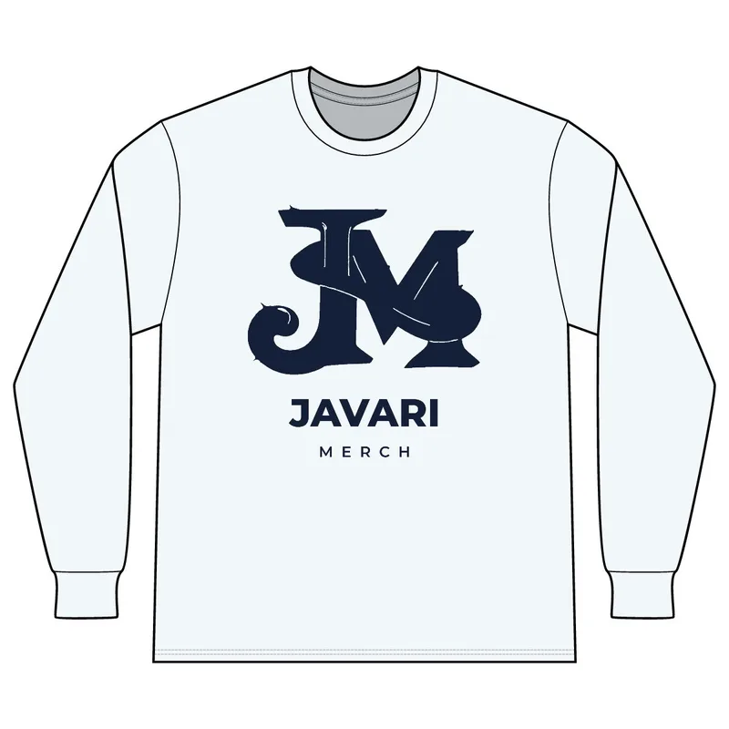 Unisex Long Sleeve Organic Cotton Tee in Bright White