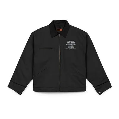 CornerStone® Unisex Duck Cloth Work Jacket in Black