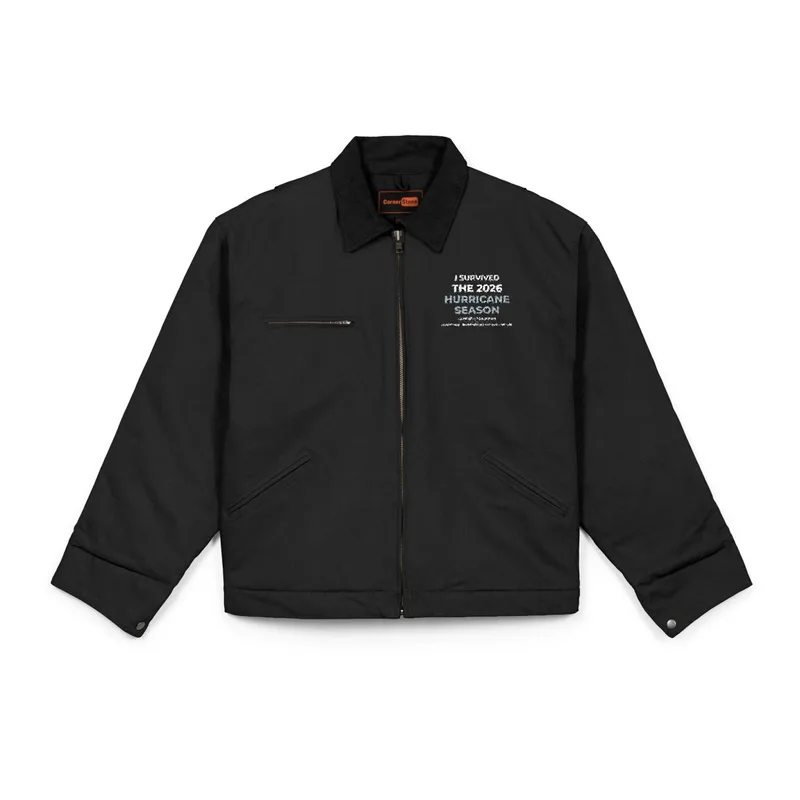 CornerStone® Unisex Duck Cloth Work Jacket in Black