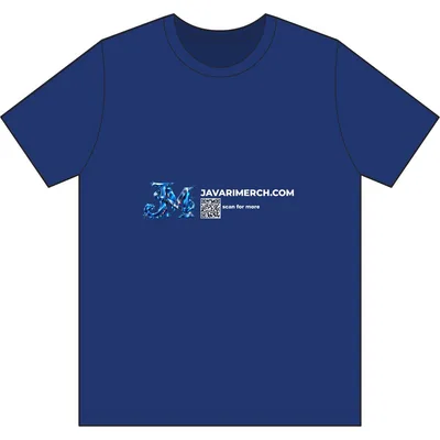 Men's Cotton T-Shirt in Fan Deep Royal