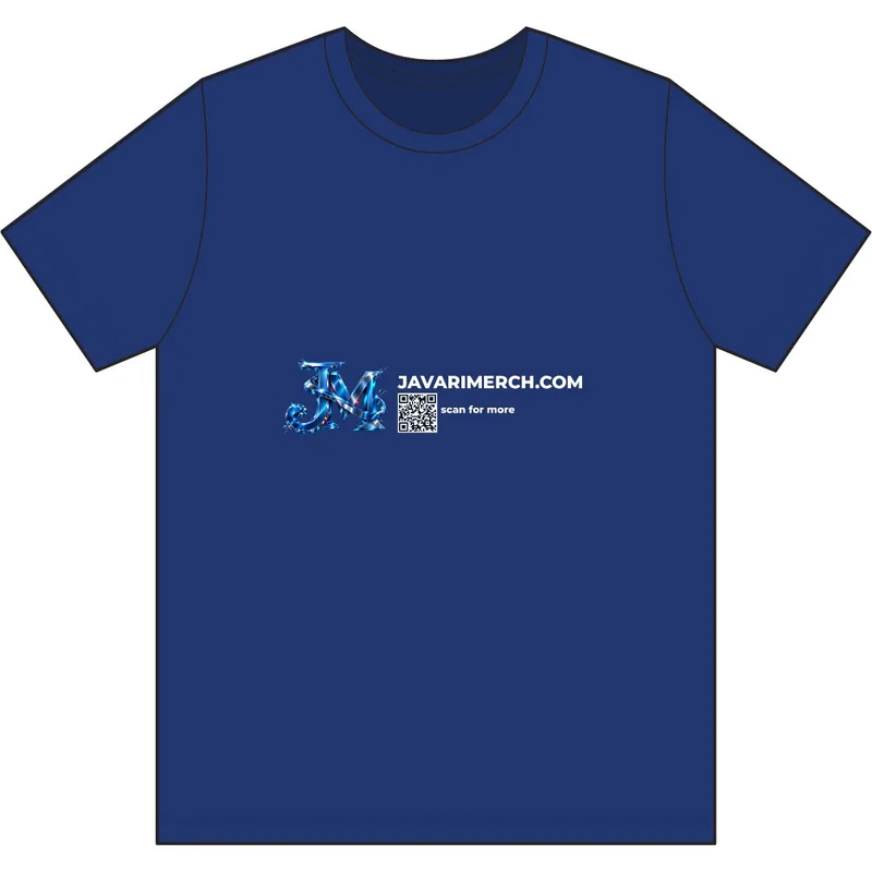 Men's Cotton T-Shirt in Fan Deep Royal